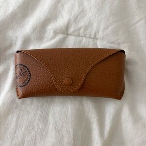 Ray-Ban Tan Leather Glasses Case